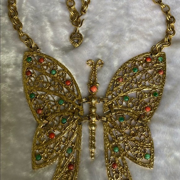 ☘️Juliana Dec DeLizza & Elster Huge Butterfly Pendant...